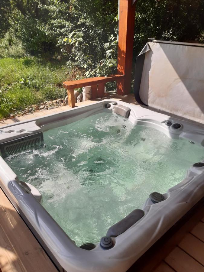 Chambre familiale avec piscine chauffée et jacuzzi Bernadets-Debat Extérieur photo